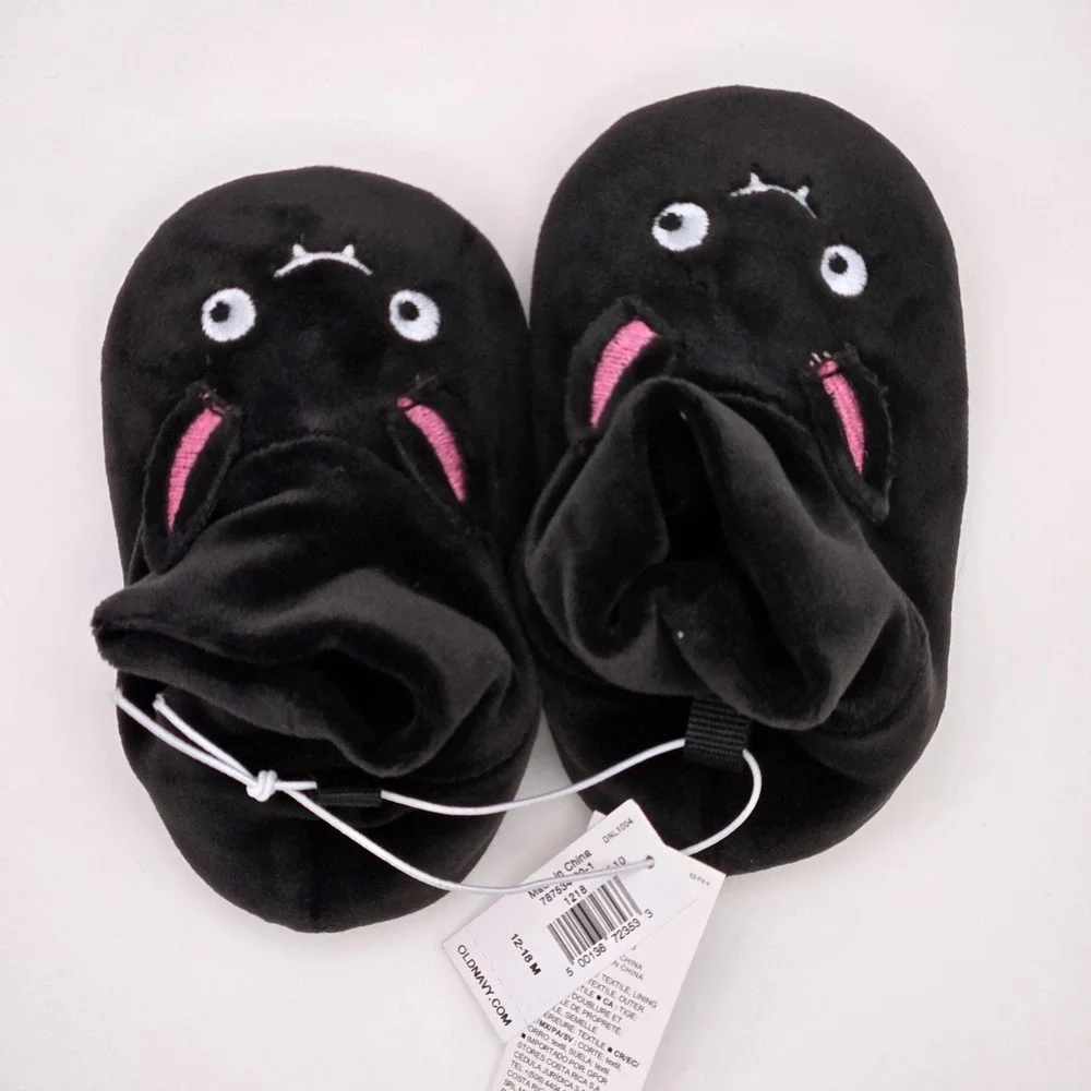 Old Navy Unisex Baby NWT 12-18M Halloween Pumpkin & Bat Slipper 2 Bundle Spooky
